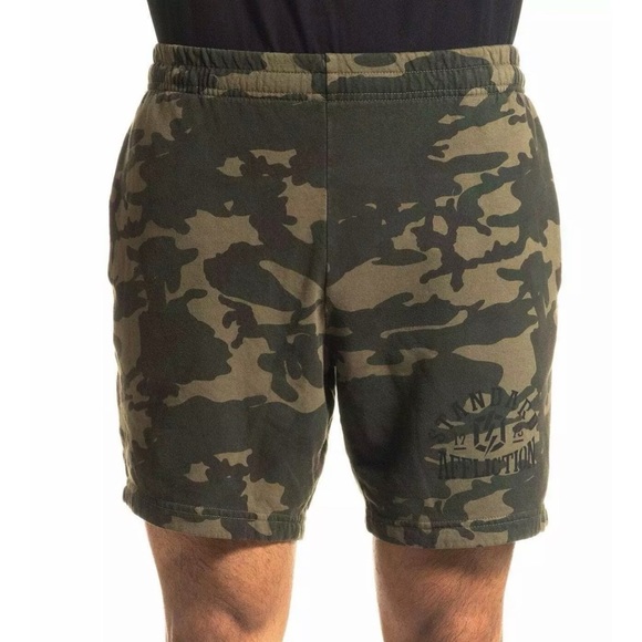 Affliction Men's Sweat short STANDARD Athletic shorts Camo Biker - Picture 2 of 5